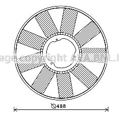 AVA QUALITY COOLING Tuuletin, mootorinjäähdytys MEB276